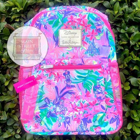 Lilly Pulitzer Handbags - Disney Lilly Pulitzer Dreamin Minnie Mouse & Daisy Duck Large Backpack - NEW